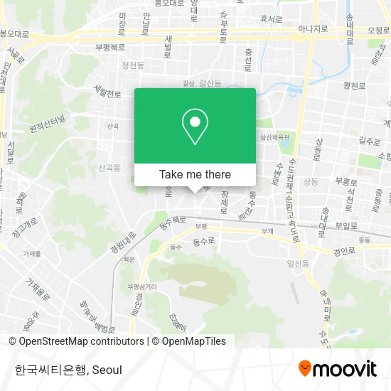 한국씨티은행 map