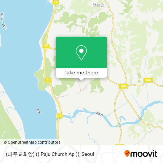 (파주교회앞) (( Paju Church Ap )) map