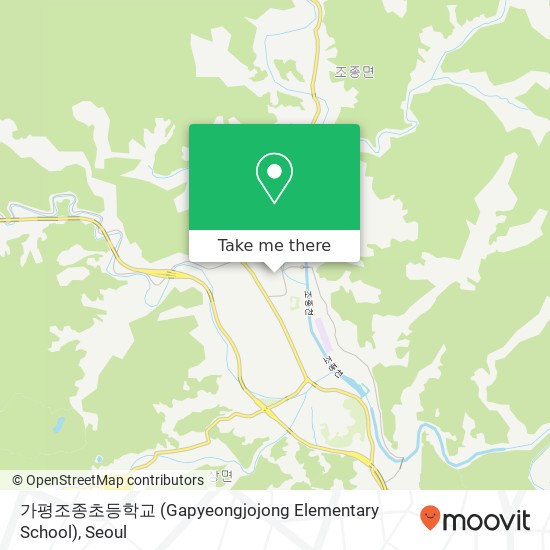 가평조종초등학교 (Gapyeongjojong Elementary School) map