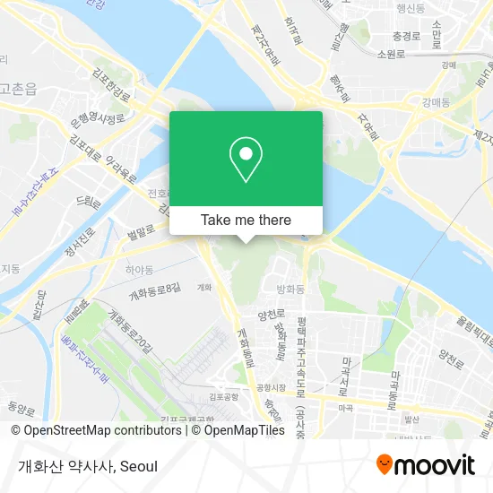 개화산 약사사 map