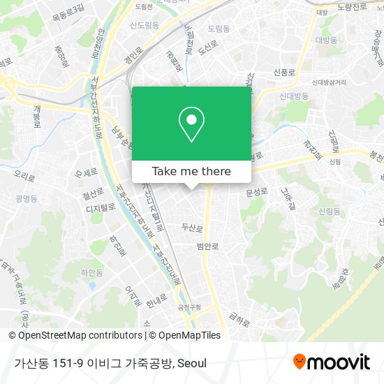 가산동 151-9 이비그 가죽공방 map
