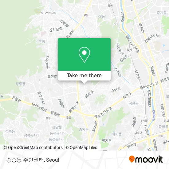 송중동 주민센터 map