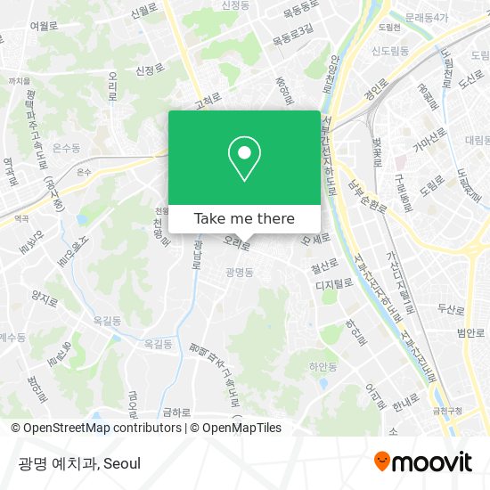 광명 예치과 map