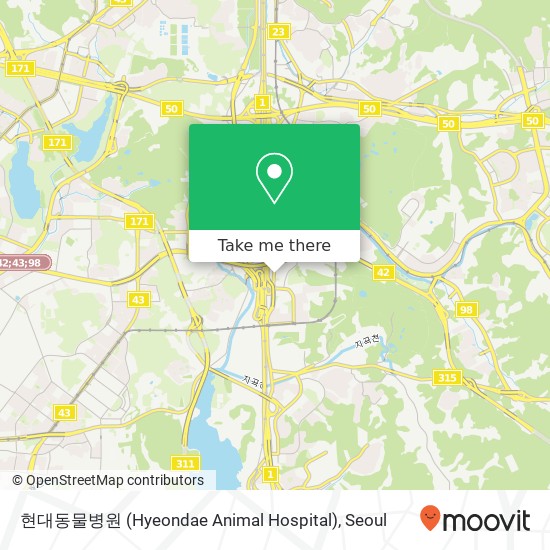 현대동물병원 (Hyeondae Animal Hospital) map