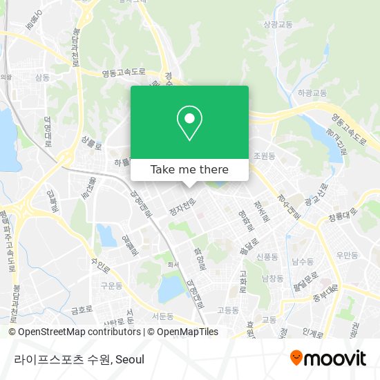 라이프스포츠 수원 map