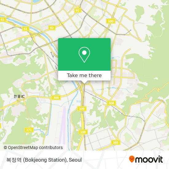 복정역 (Bokjeong Station) map