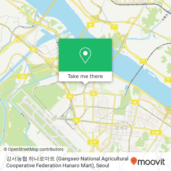 강서농협 하나로마트 (Gangseo National Agricultural Cooperative Federation Hanaro Mart) map