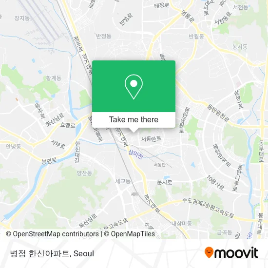 병점 한신아파트 map