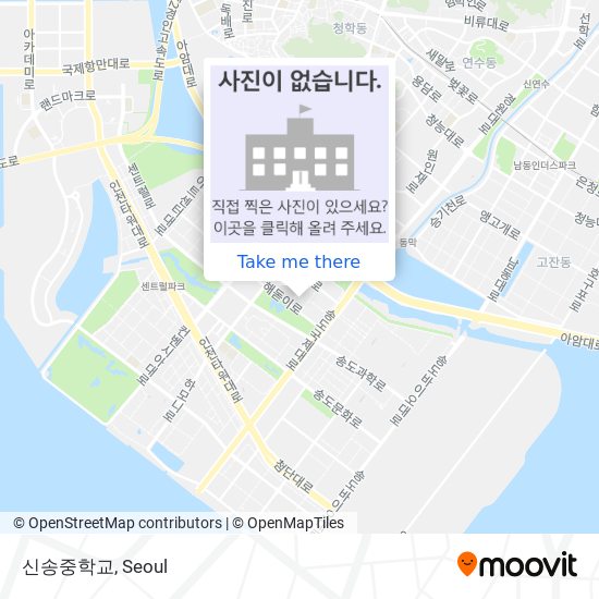 신송중학교 map