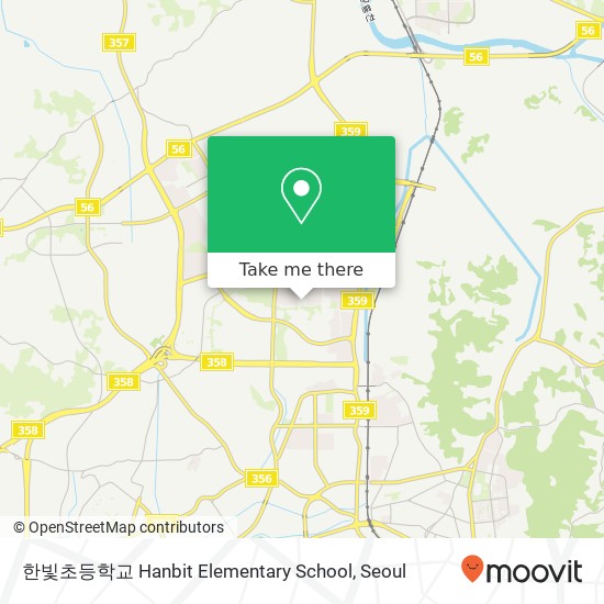 한빛초등학교 Hanbit Elementary School map