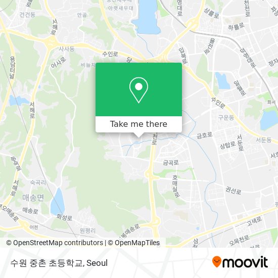 수원 중촌 초등학교 map