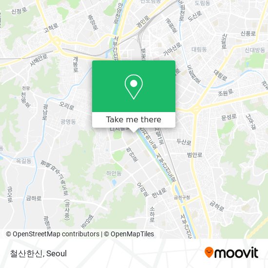철산한신 map