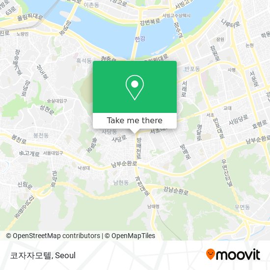 코자자모텔 map