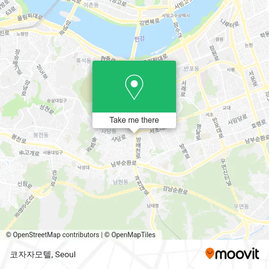 코자자모텔 map