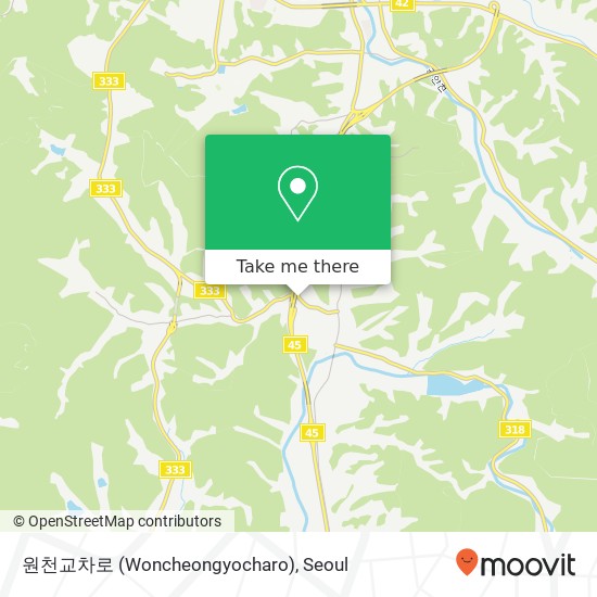 원천교차로 (Woncheongyocharo) map