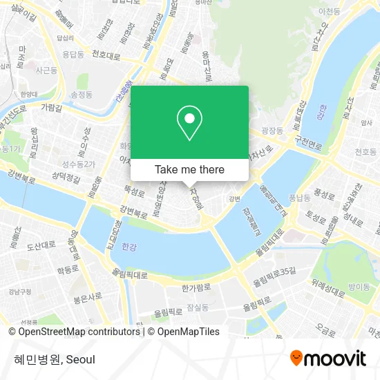혜민병원 map