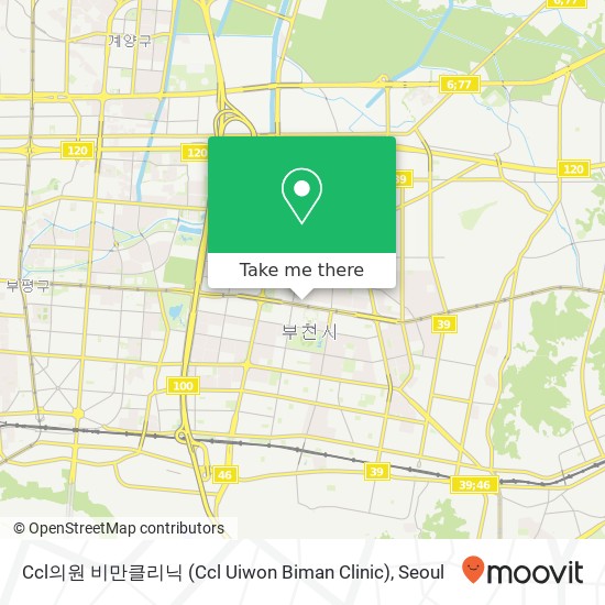 Ccl의원 비만클리닉 (Ccl Uiwon  Biman Clinic) map