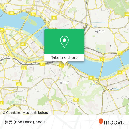 본동 (Bon-Dong) map