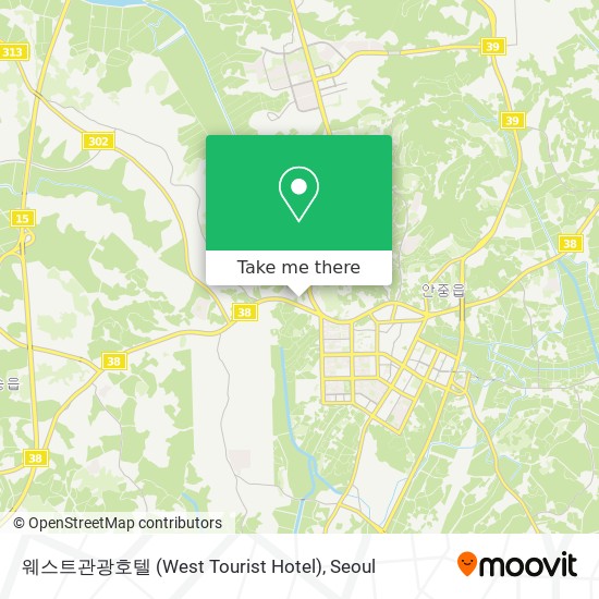 웨스트관광호텔 (West Tourist Hotel) map