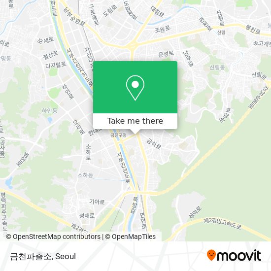 금천파출소 map