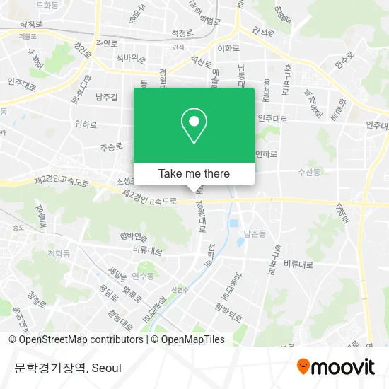 문학경기장역 map