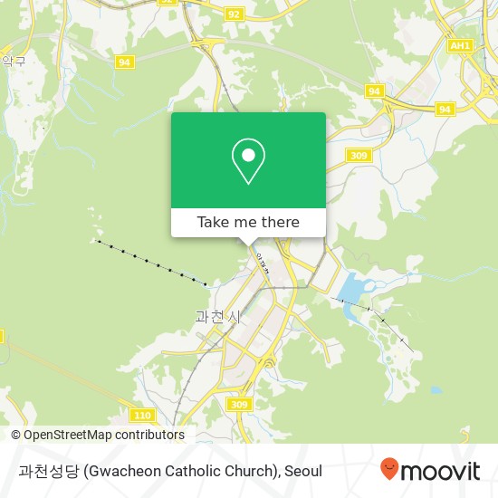 과천성당 (Gwacheon Catholic Church) map