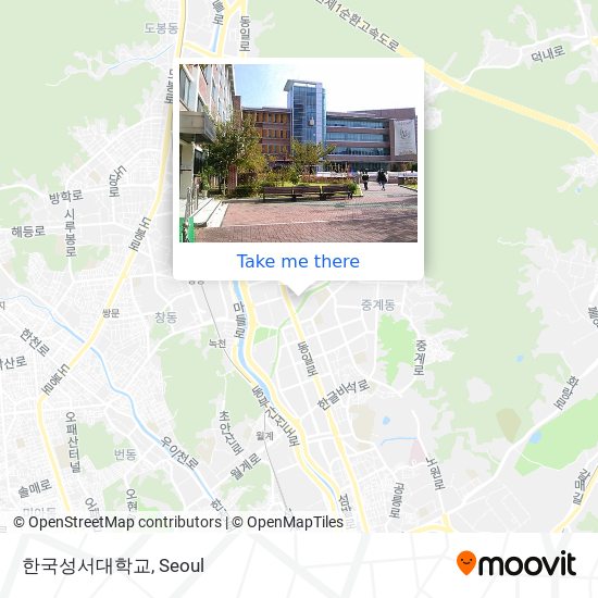 한국성서대학교 map