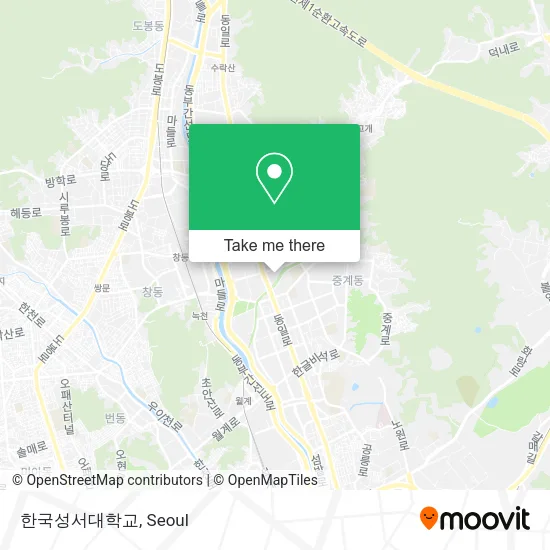 한국성서대학교 map