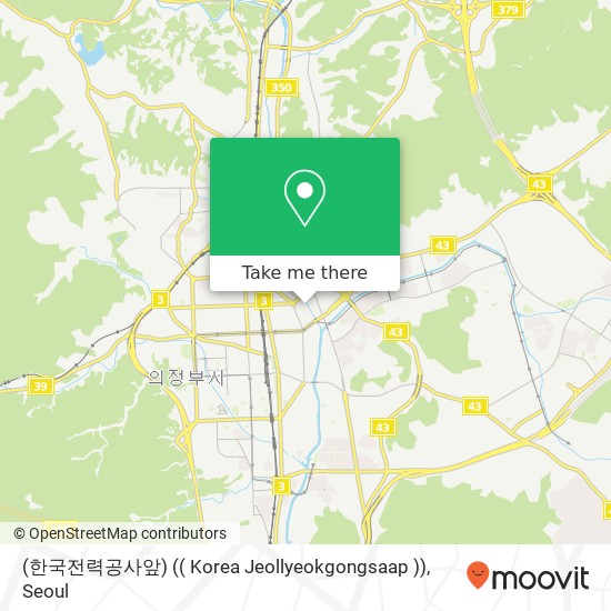 (한국전력공사앞) (( Korea Jeollyeokgongsaap )) map