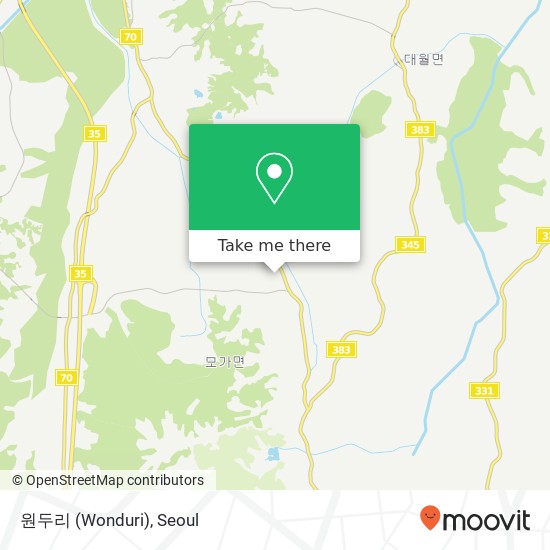 원두리 (Wonduri) map