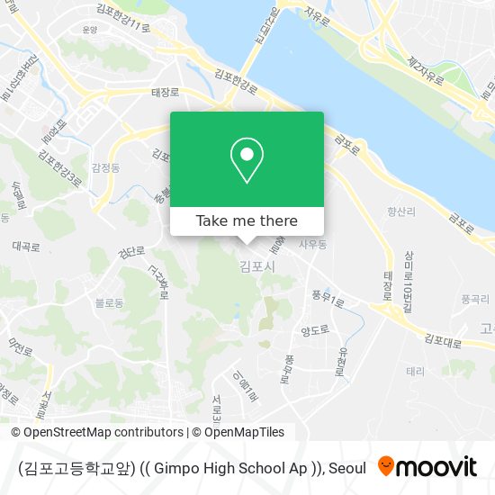 (김포고등학교앞) (( Gimpo High School Ap )) map