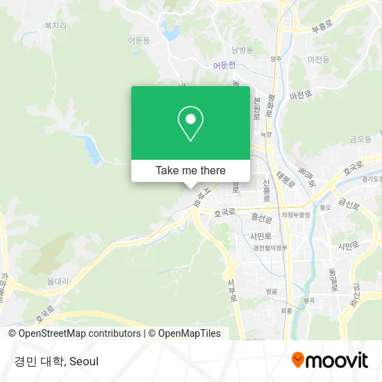 경민 대학 map