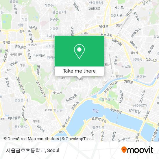 서울금호초등학교 map