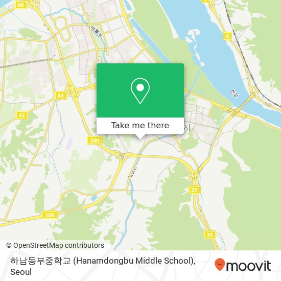 하남동부중학교 (Hanamdongbu Middle School) map
