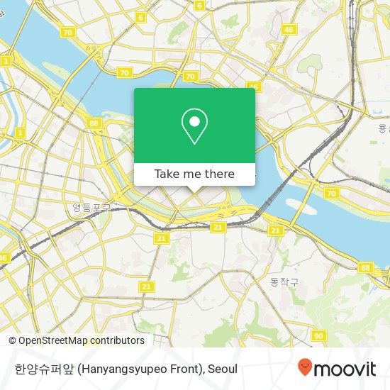 한양슈퍼앞 (Hanyangsyupeo Front) map