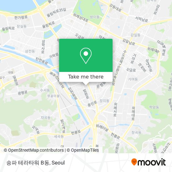 송파 테라타워 B동 map