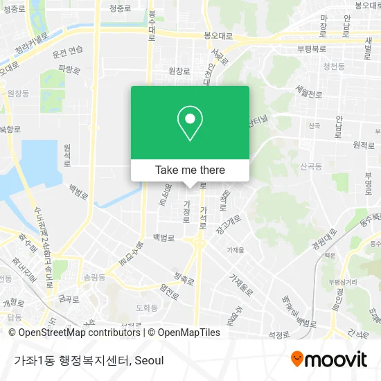 가좌1동 행정복지센터 map