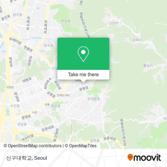 신구대학교 map