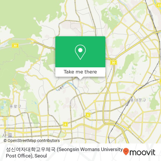 성신여자대학교우체국 (Seongsin Womans University Post Office) map