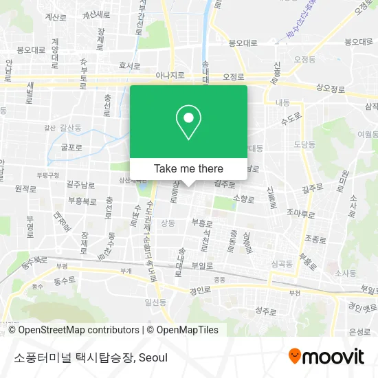 소풍터미널 택시탑승장 map
