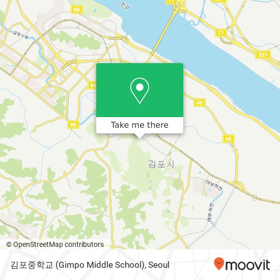 김포중학교 (Gimpo Middle School) map