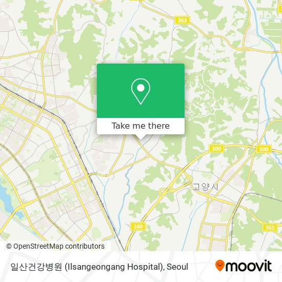 일산건강병원 (Ilsangeongang Hospital) map