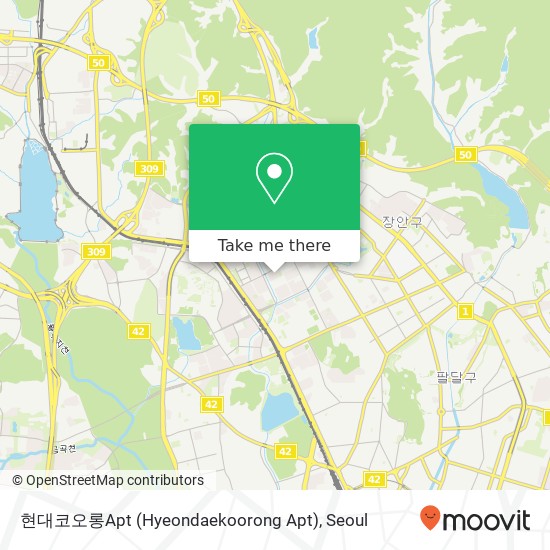 현대코오롱Apt (Hyeondaekoorong Apt) map