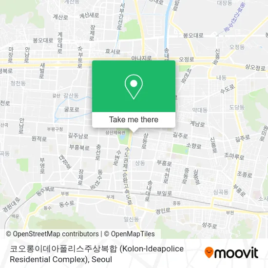 코오롱이데아폴리스주상복합 (Kolon-Ideapolice Residential Complex) map