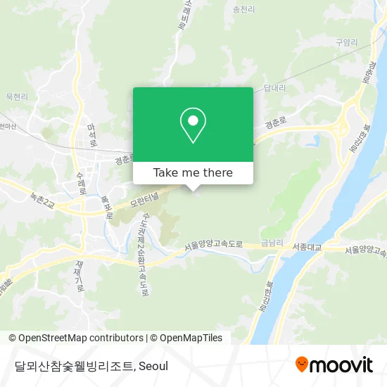 달뫼산참숯웰빙리조트 map
