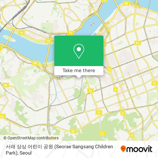 서래 상상 어린이 공원 (Seorae Sangsang Children Park) map