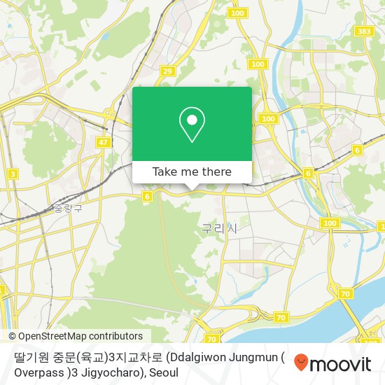 딸기원 중문(육교)3지교차로 (Ddalgiwon  Jungmun ( Overpass )3 Jigyocharo) map