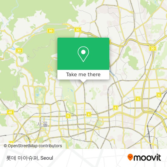 롯데 마아슈퍼 map