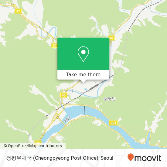 청평우체국 (Cheongpyeong Post Office) map