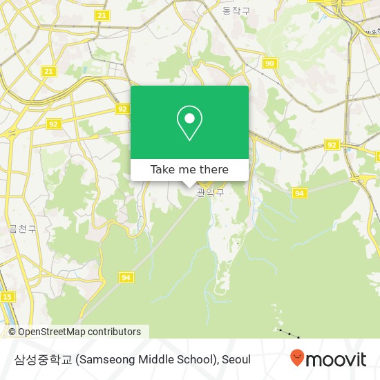 삼성중학교 (Samseong Middle School) map